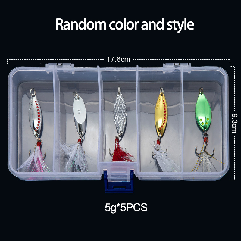 Fishing Lure Spinnerbait - Colher de metal girador isca de