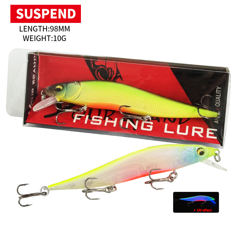 Fishing Lure Jerkbait - Isca Artificial Minnow Jerkbait Suspensa 98MM