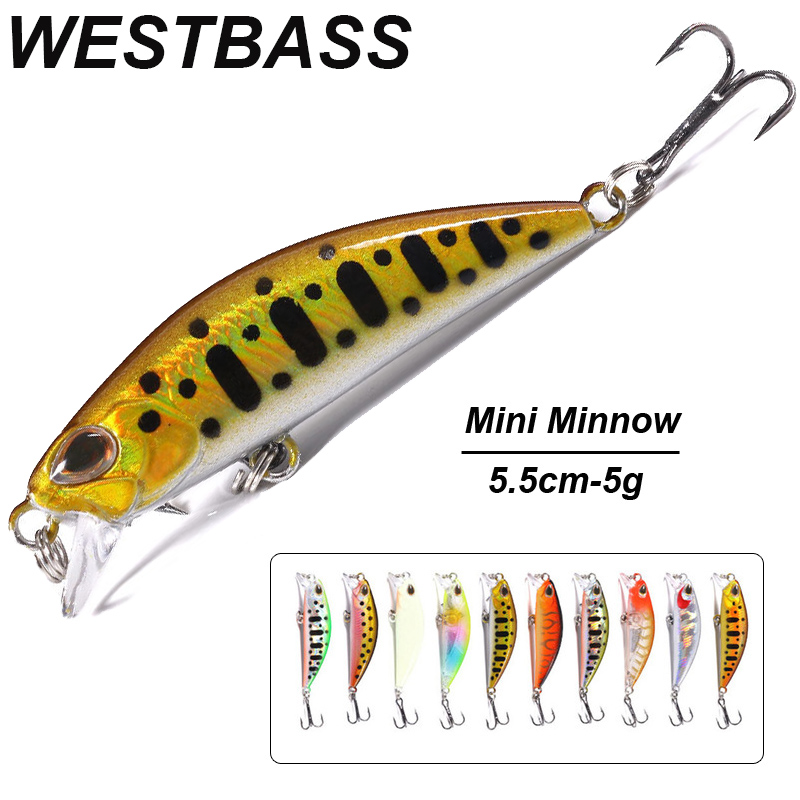 Westbass 1px micro minnow isca - Fishing Lure Swimbait avaliação e preço