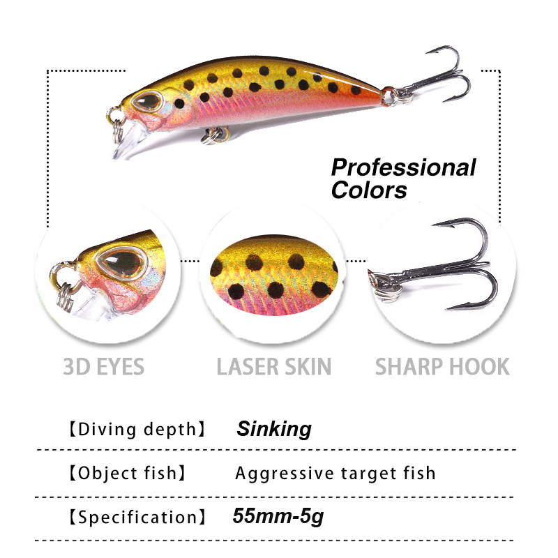 Westbass 1px micro minnow isca - Fishing Lure Swimbait avaliação e preço