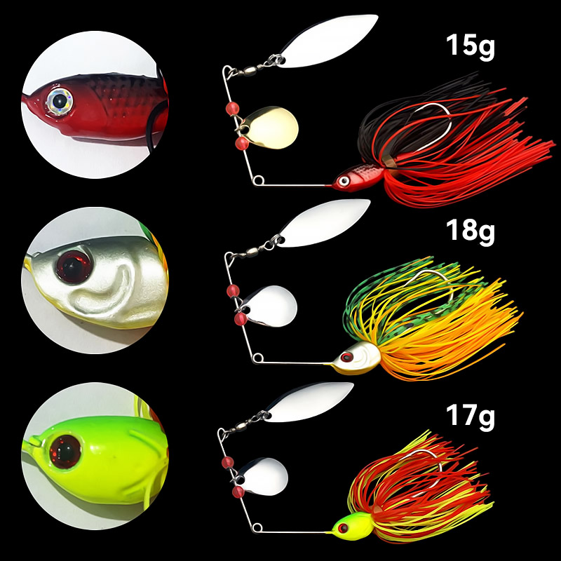 Bazooka 15g 18g spinnerbait is - Fishing Lure Spinnerbait avaliação e preço