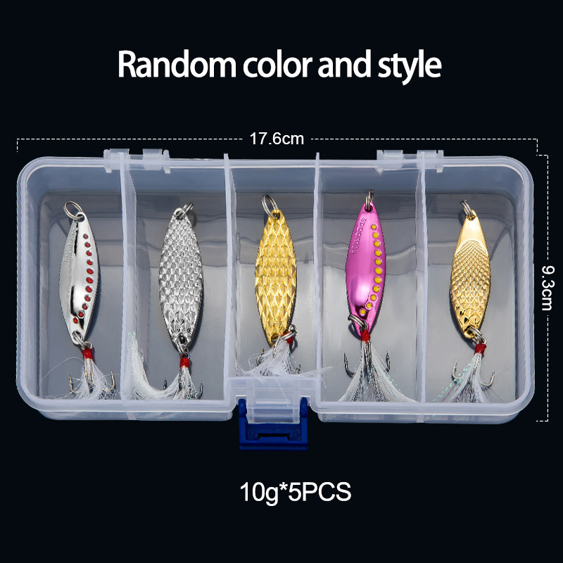 Colher de metal girador isca d - Fishing Lure Spinnerbait avaliação e preço