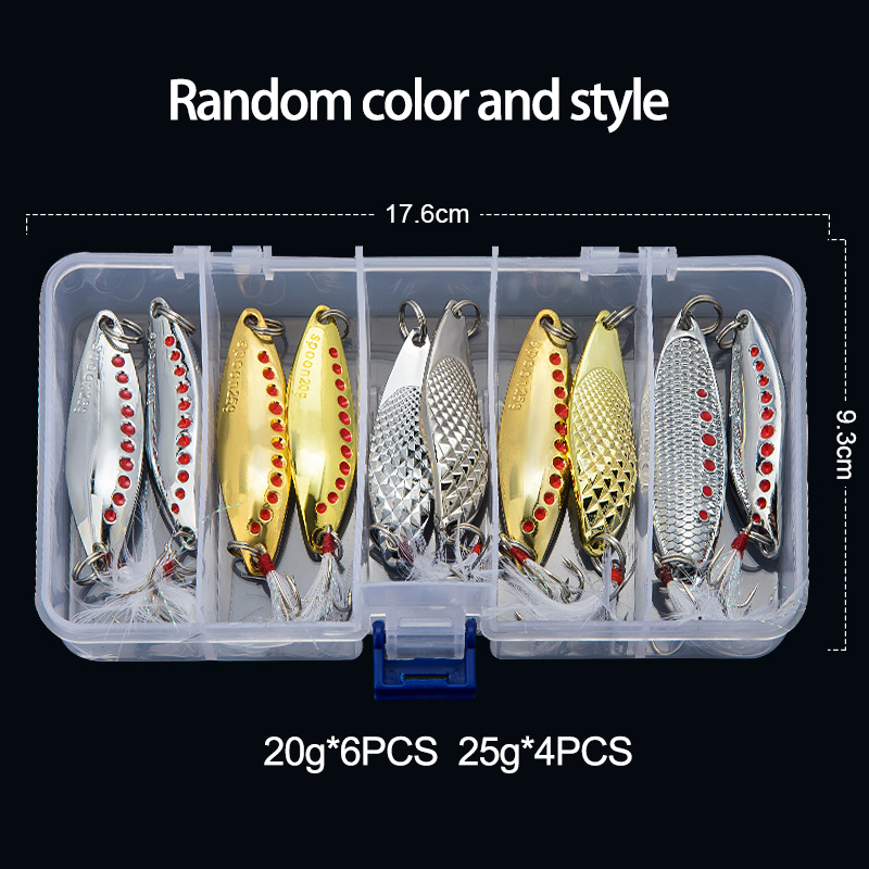 Colher de metal girador isca d - Fishing Lure Spinnerbait avaliação e preço