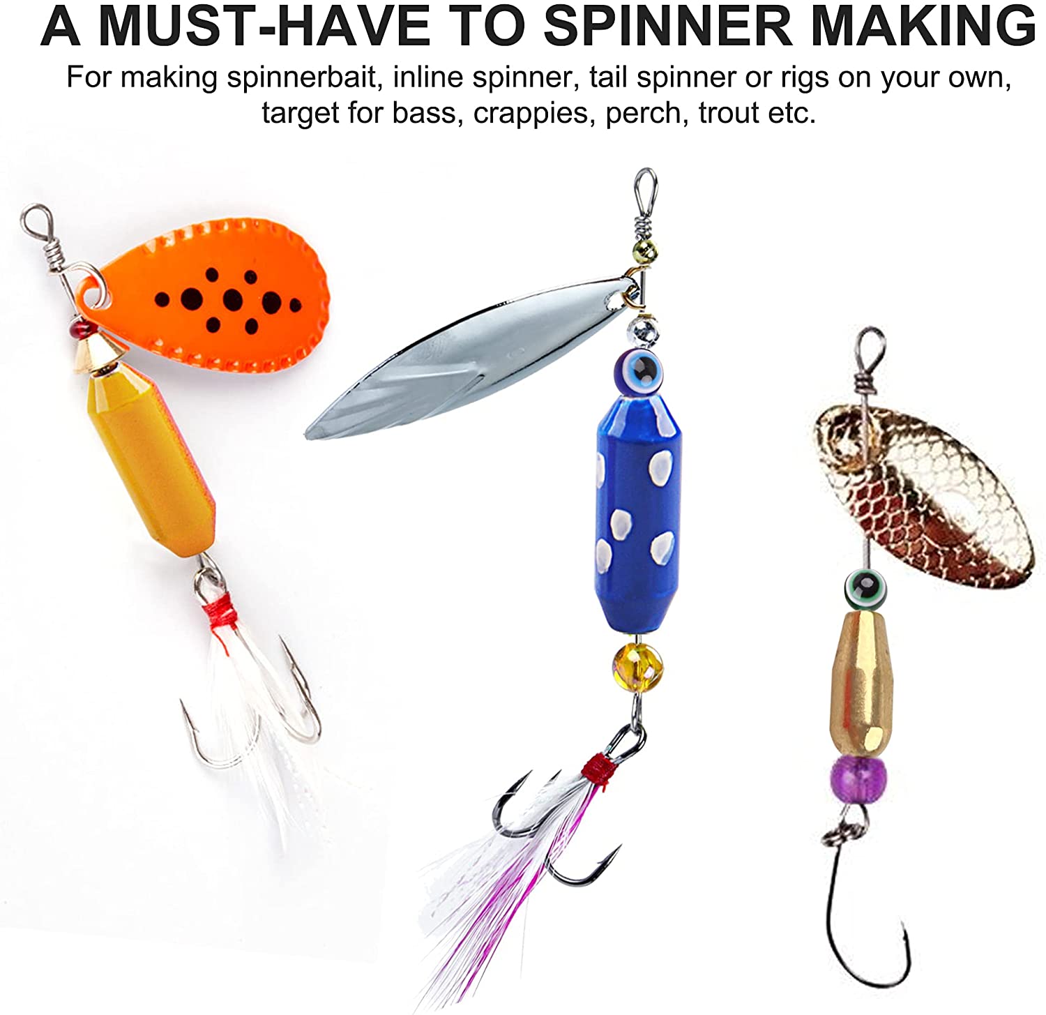Latão Pesos Sinker Pesca, Spin - Fishing Lure Spinnerbait avaliação e preço