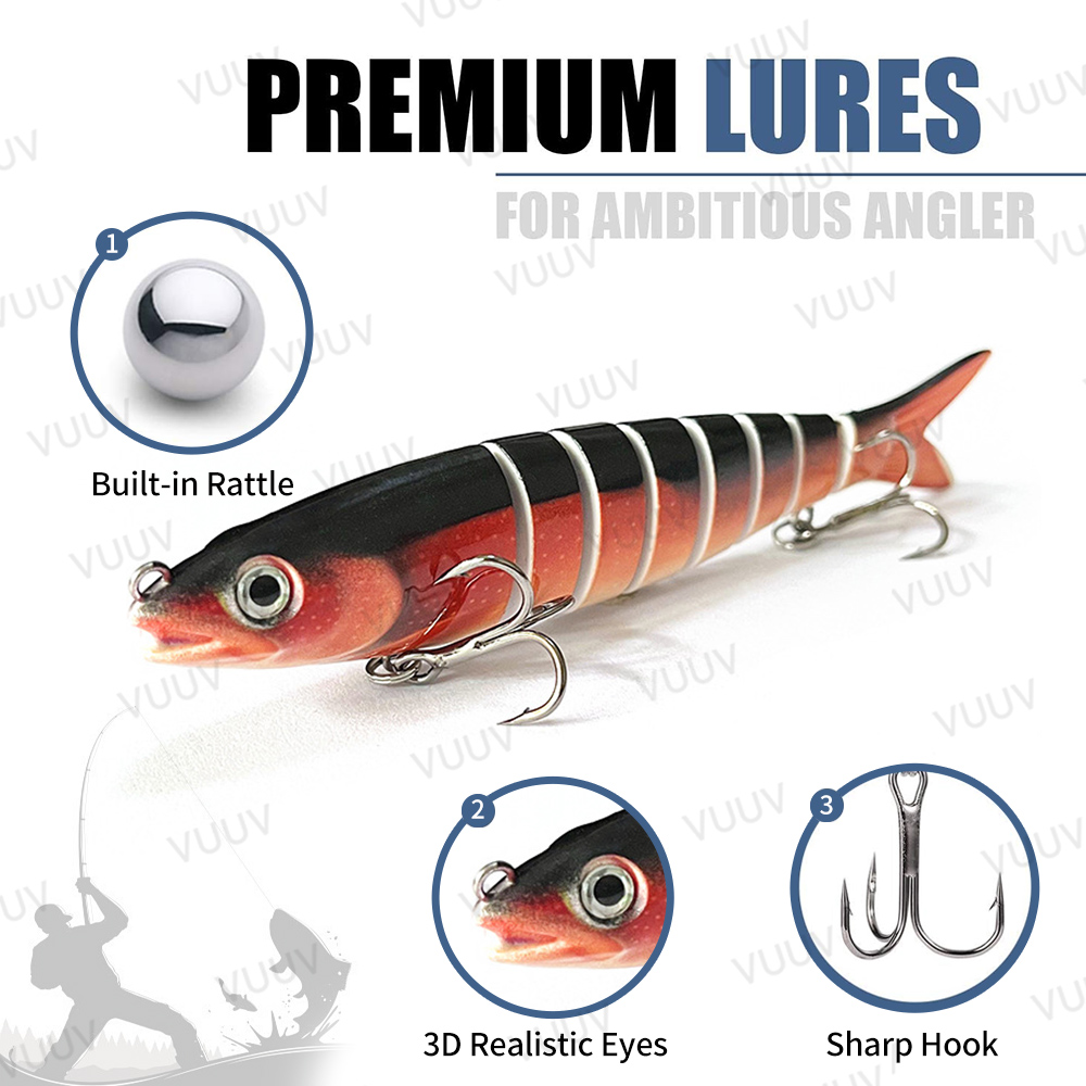 10 Iscas Articuladas para Pesc - Fishing Lure Swimbait avaliação e preço