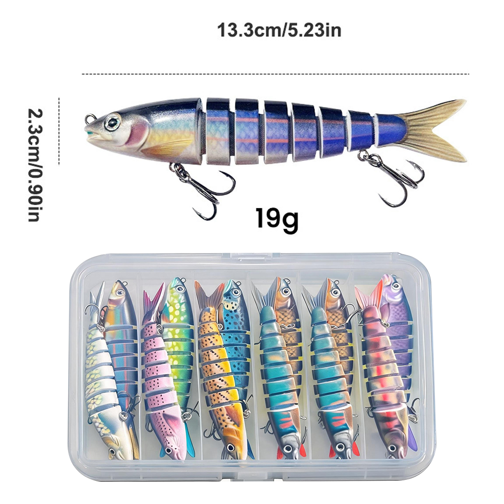 10 Iscas Articuladas para Pesc - Fishing Lure Swimbait avaliação e preço