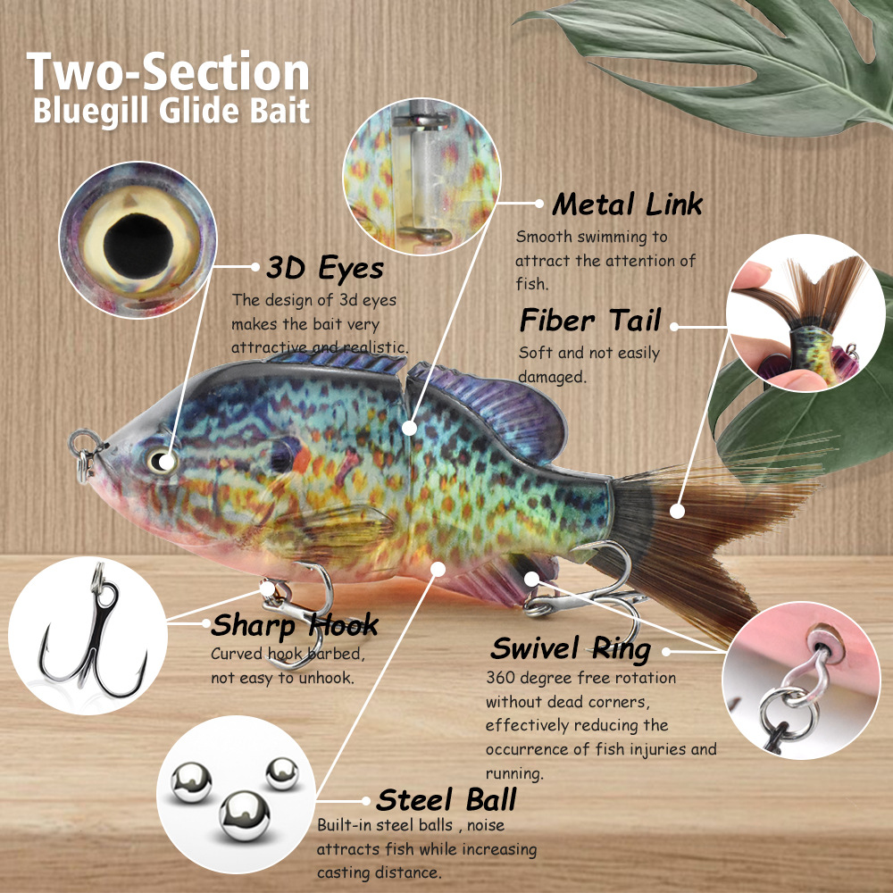 Isca Plástica Biônica de Duas  - Fishing Lure Swimbait avaliação e preço