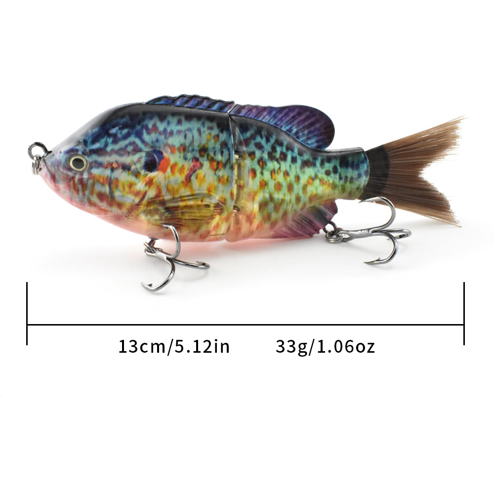 Isca Plástica Biônica de Duas  - Fishing Lure Swimbait avaliação e preço