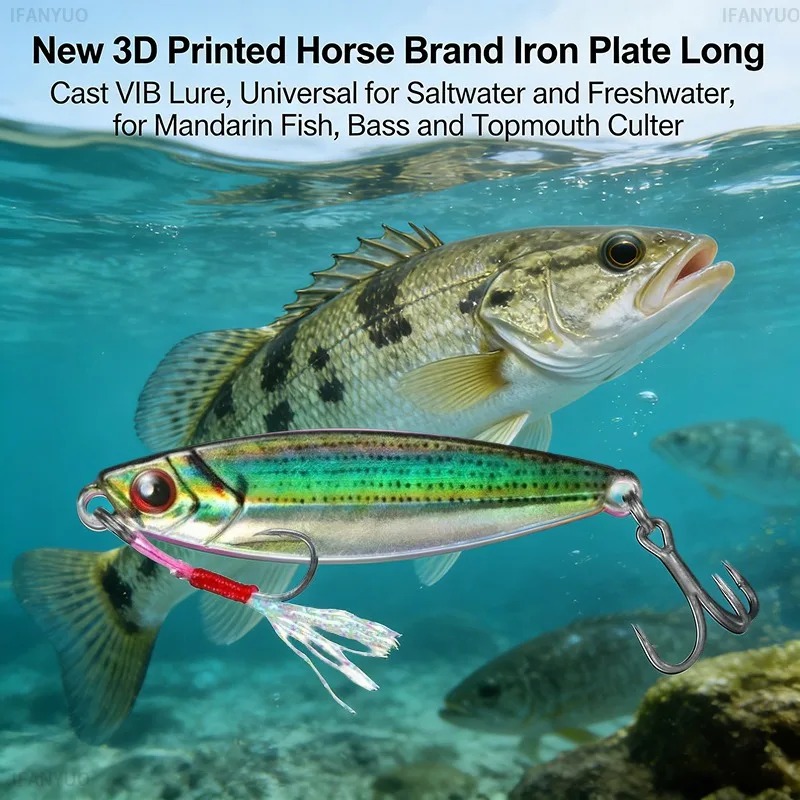 Isca Artificial Metálica VIB I - Fishing Lure Blade Bait avaliação e preço