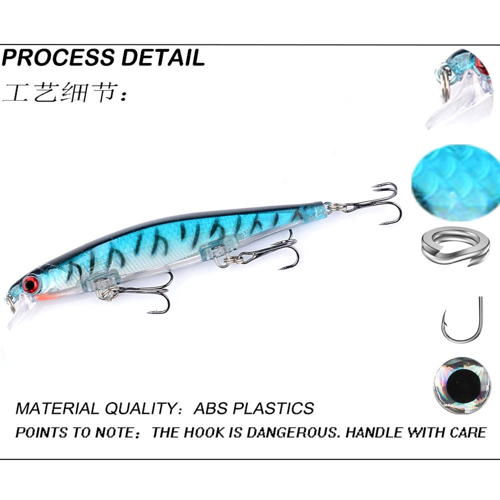 1pc laser afundando minnow isc - Fishing Lure Jerkbait avaliação e preço