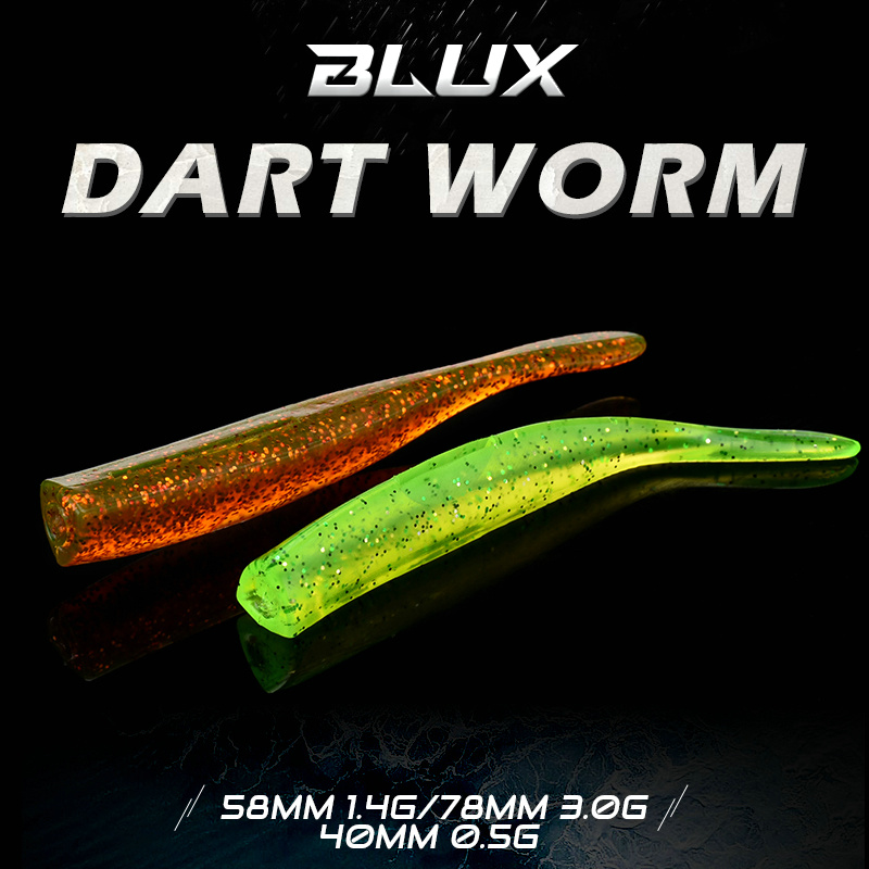 Blux novo dardo minhoca isca m - Fishing Lure Soft Plastic avaliação e preço