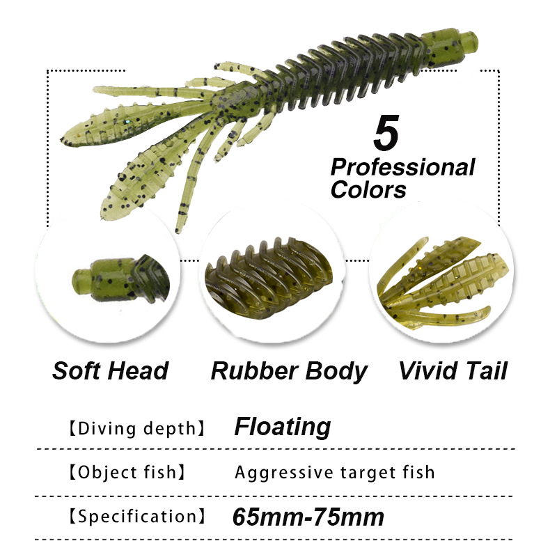 Westbass 5 pçs iscas de larva  - Fishing Lure Spinnerbait avaliação e preço