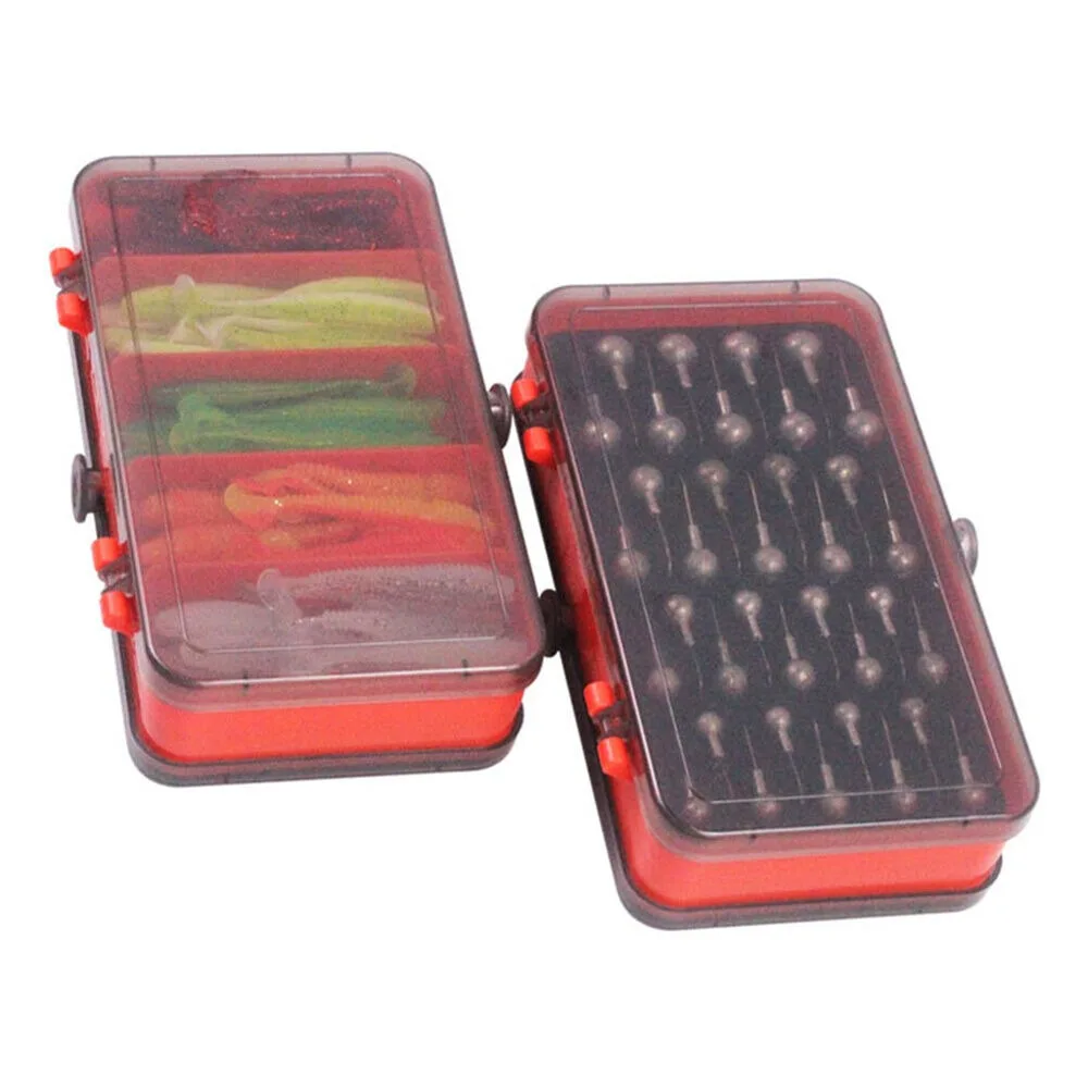 Portátil dupla face divisão ca - Fishing Lure Soft Plastic avaliação e preço