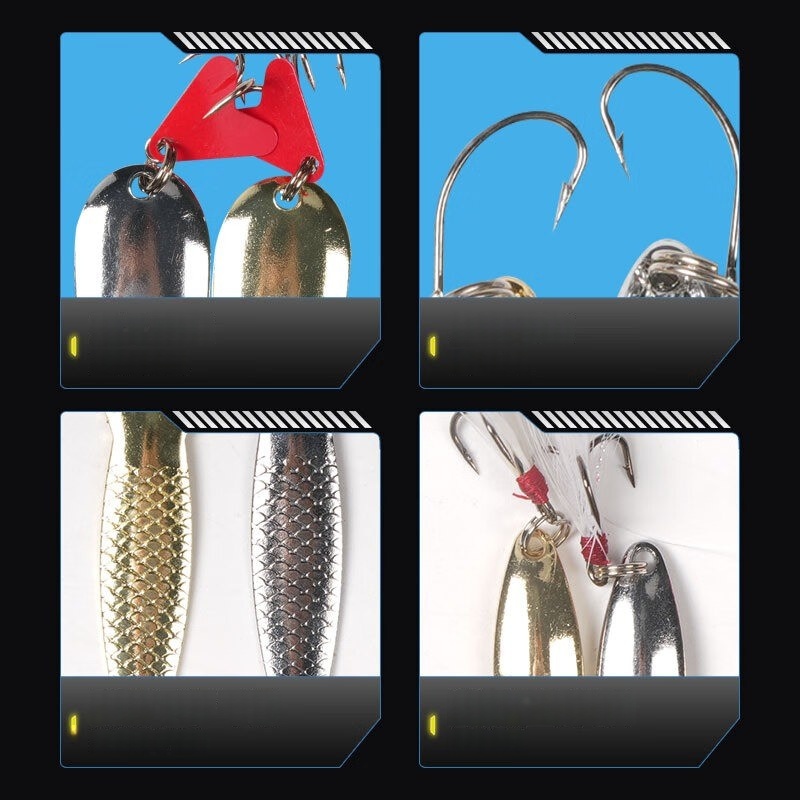 Kit de Iscas de Pesca com 16 P - Fishing Lure Spoon avaliação e preço