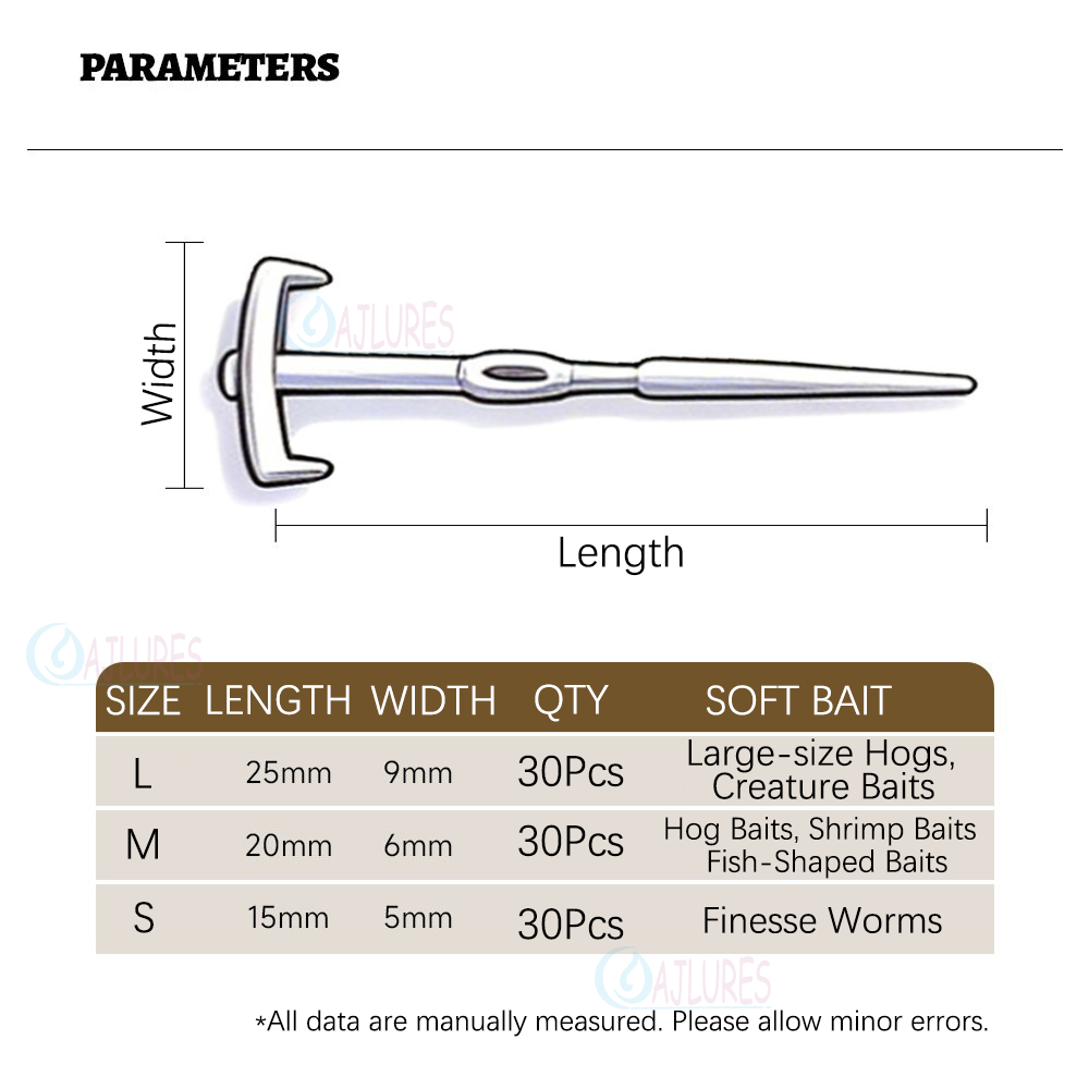 30 Peças de Pinos de Fixação R - Fishing Lure Soft Plastic avaliação e preço